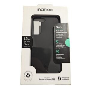 Incipio Duo Series Dual Layer Hard Case for Samsung Galaxy S22 - Black‎ W5